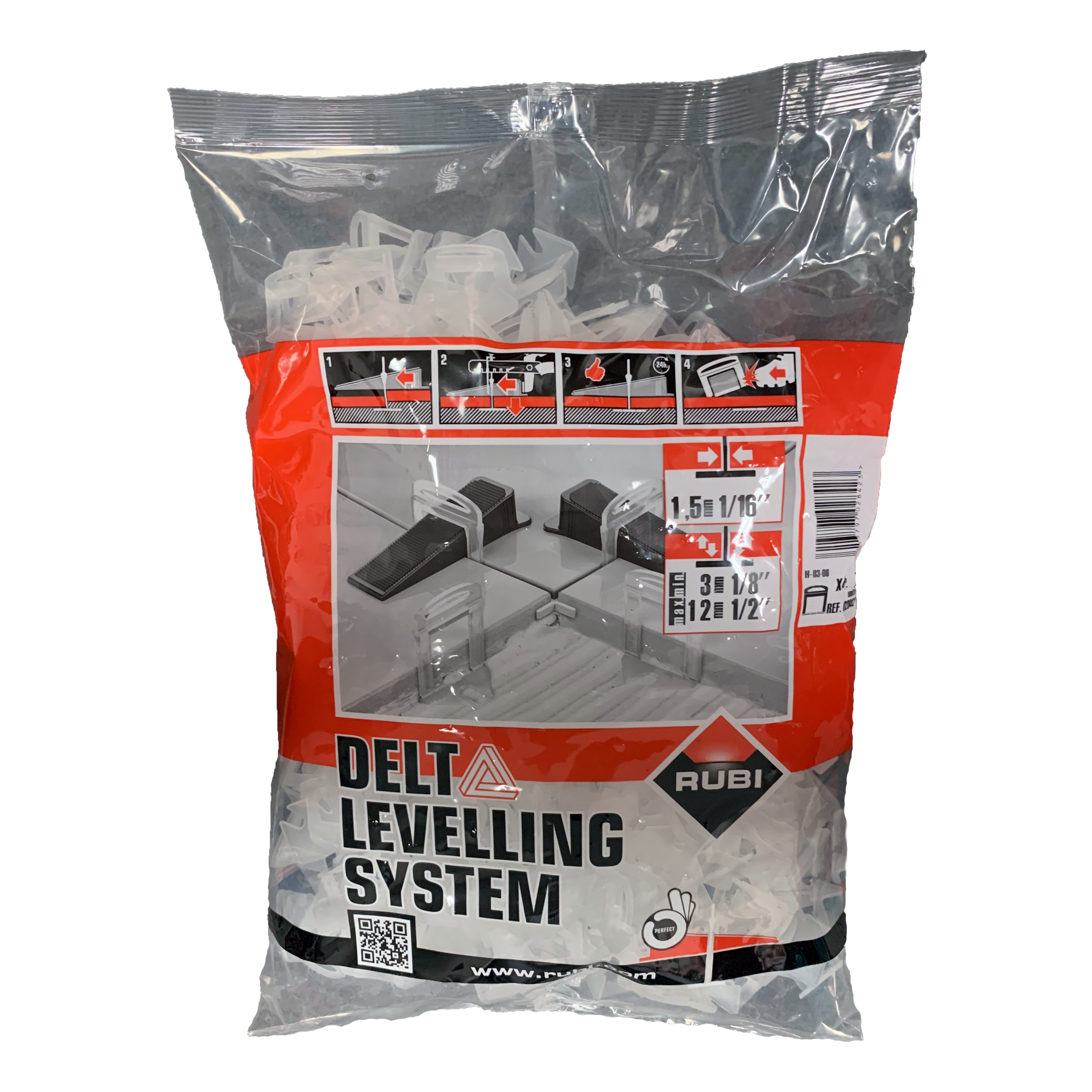 rubi delta leveling system white 200_